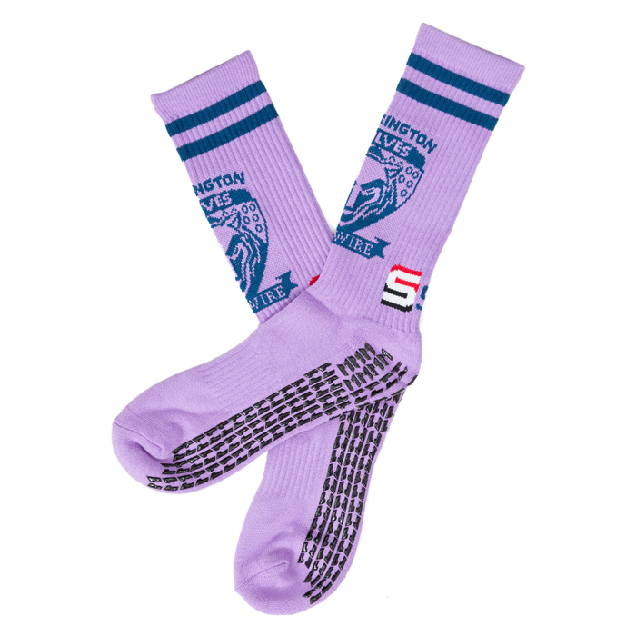 Lilac Grip Socks
