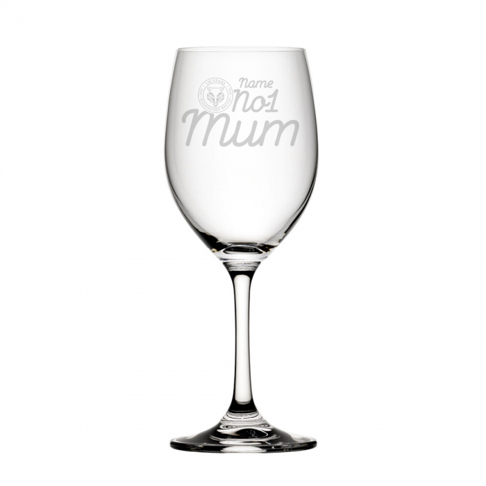 Mum Wine Glass