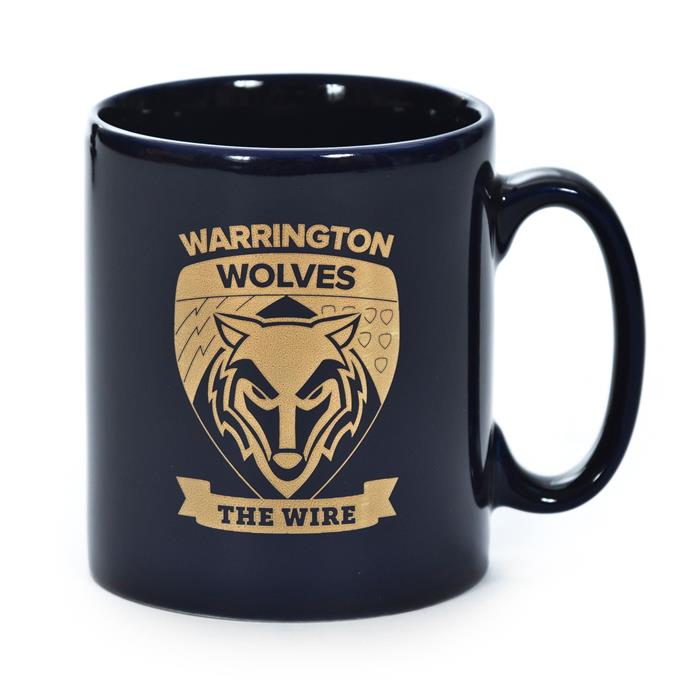 Navy Gold Leaf Mug